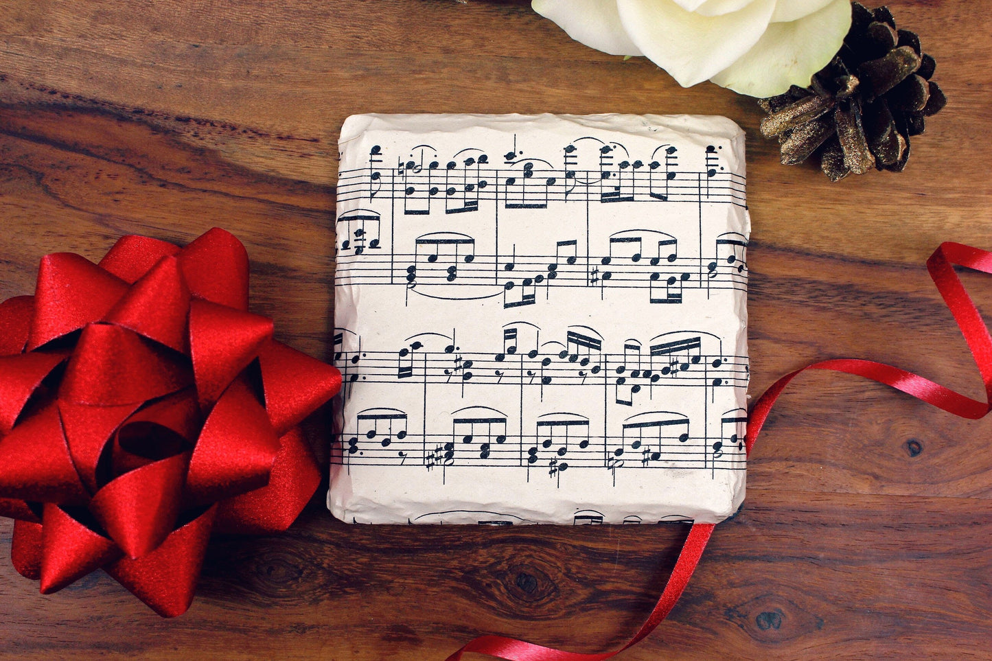 Music score coasters. Recycled sheet music gift. Music lover. Personalised musician gift. Upcycled musical. Mothers Day Gift. Gift for Mum.