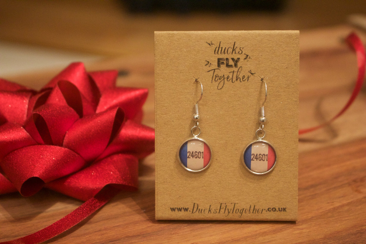 Musical Theatre Earrings - Les Miserables. Rent. Prisoner 24601 Jean Valjean. 525600 minutes. Gift for theatre lover. Broadway. West End.