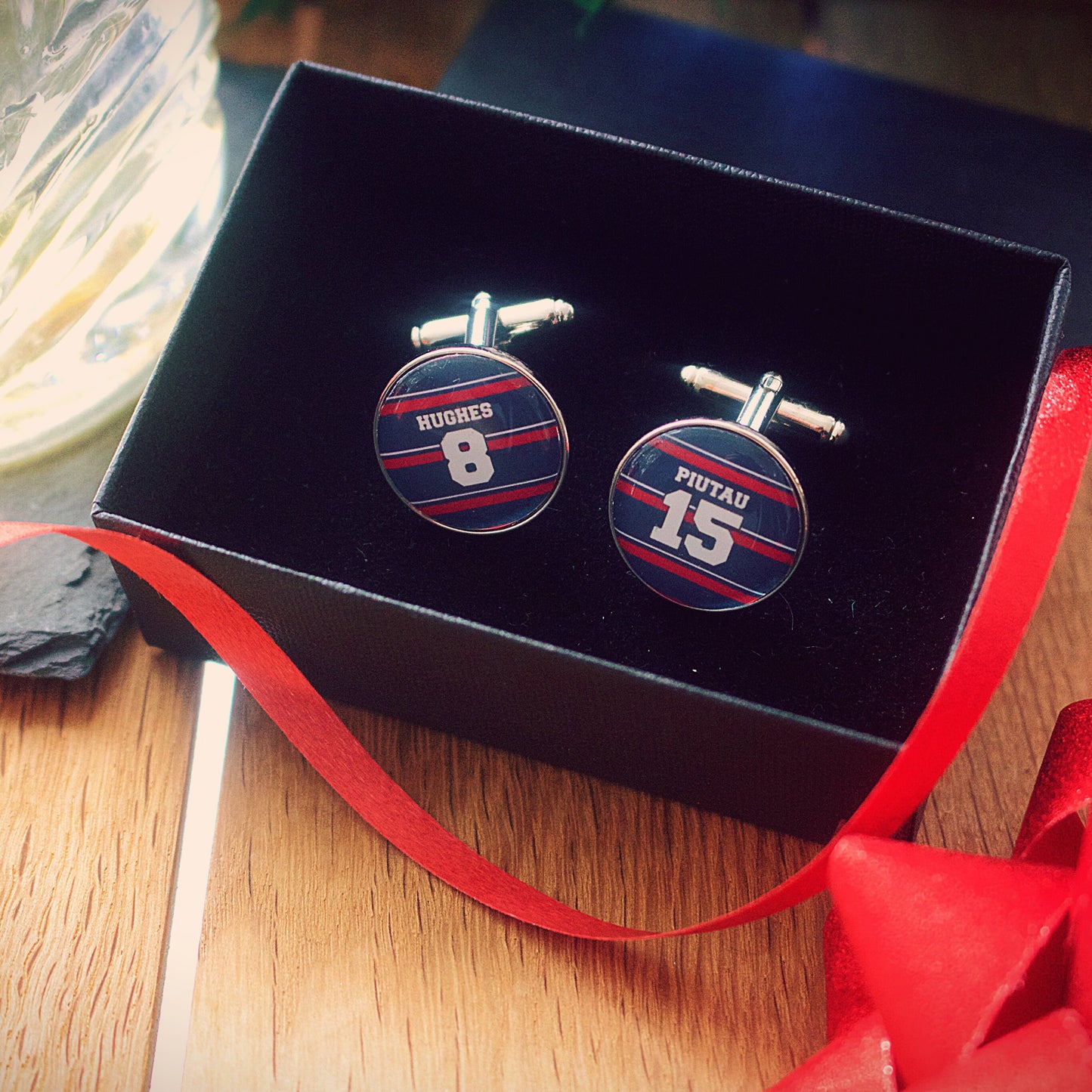 Bristol Bears Rugby Cufflinks. Personalised gift for rugby fan. Christmas present for men. Premiership Rugby. Sports Tie Clip. Pocket Watch