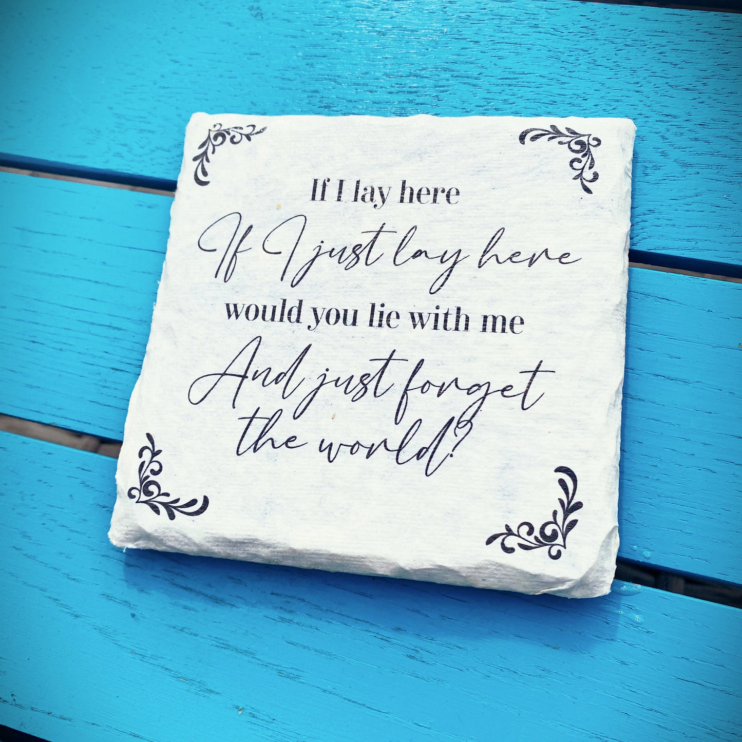 Personalised Song Lyrics / Quotes Coasters. Your message on a beer mat First dance song words Inspirational quotes. Home bar. Wedding favour