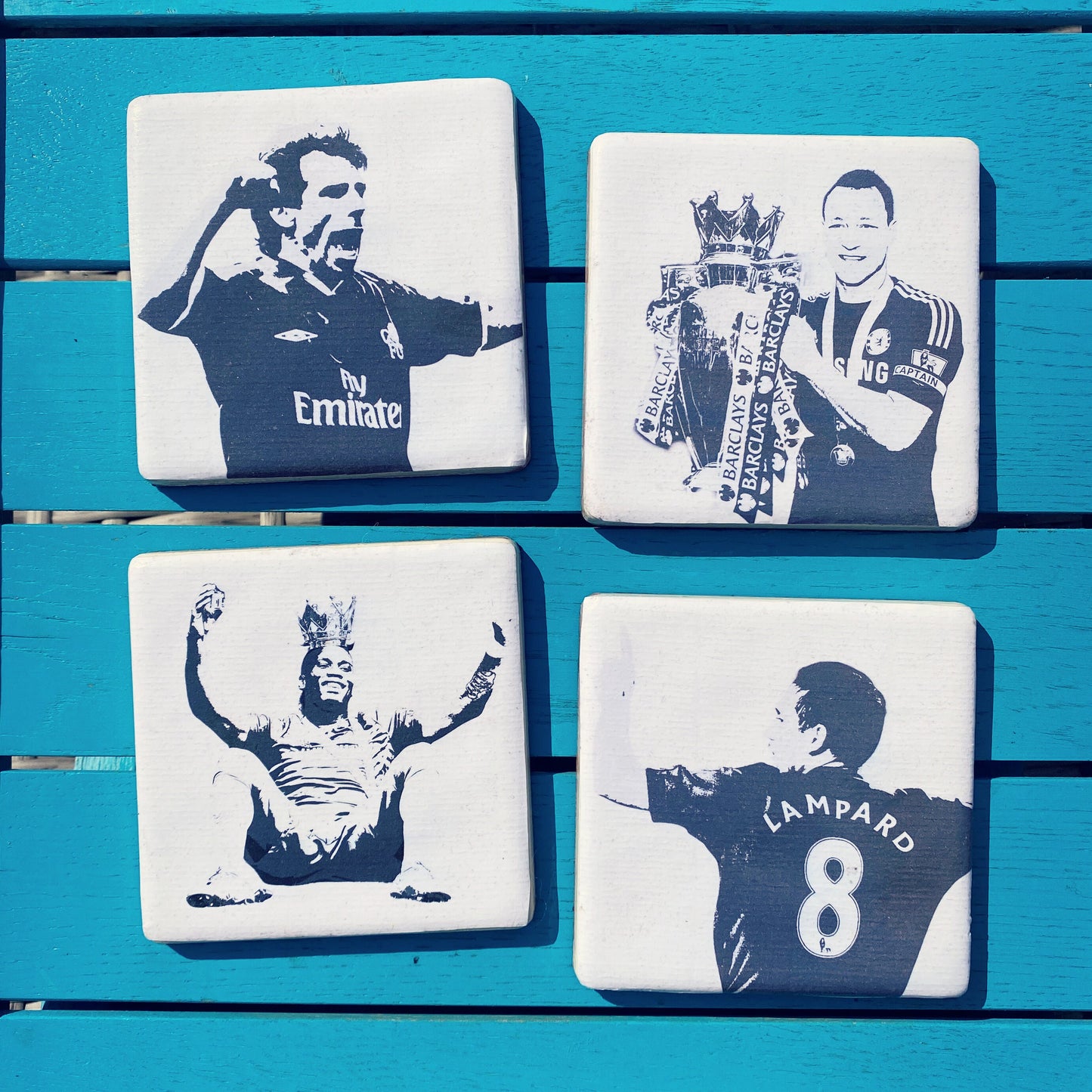 Football Legends Coasters! Your favourite players. Home pub. Beer mats. Arsenal Chelsea Man United Spurs Newcastle Man City . Euro 2021.