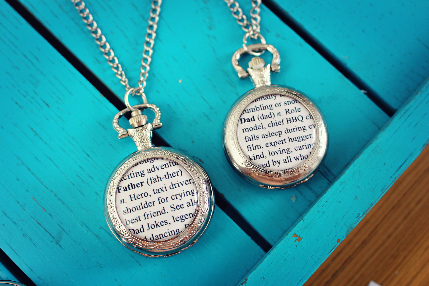 Personalised Dictionary Definition Pocket Watch. Dad Definition. Gift for Father. Father of the Bride, Father of the Groom. Gift for Daddy.