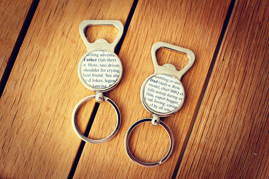Personalised Dictionary Definition Bottle Openers. Dad Definition Father. Gift for him Beer Lover Customised Word Definition Alcohol Present