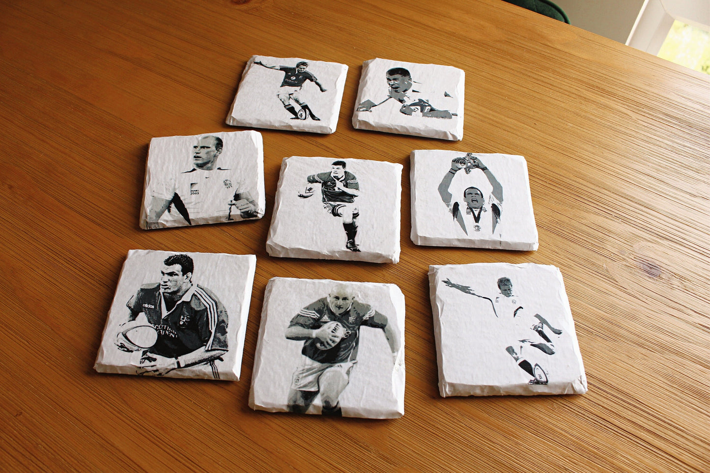 Six Nations Rugby Gift Coasters. Home Bar. Beer Mats. England Rugby. Wales Rugby. Ireland Rugby. Scotland Rugby. British and Irish Lions.